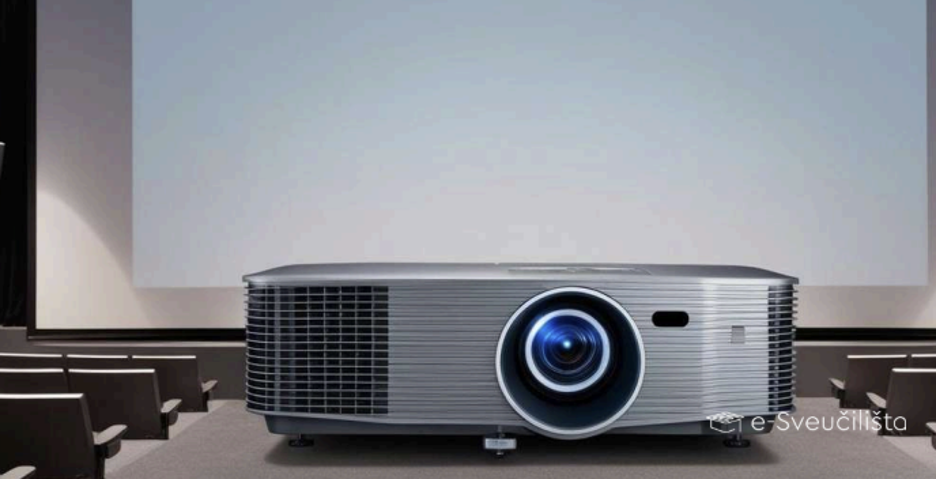 Projektor s projekcijskim platnom Tip-2